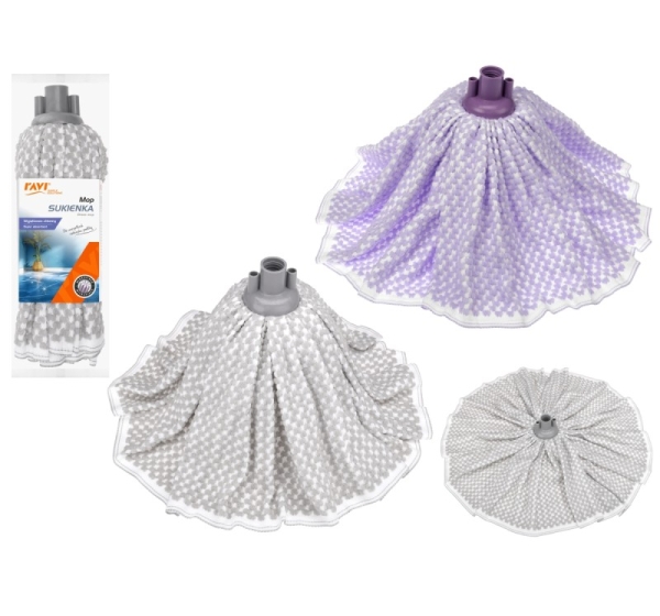 Швабра из микрофибры DRESS, бело-лиловая, 14 x 8 x 38, 00683, Simple Solution