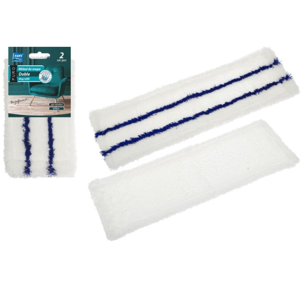 Doble mop refill cornflower stripes, 2 pcs., 26 x 14 x 6, 00699, Simple Solution