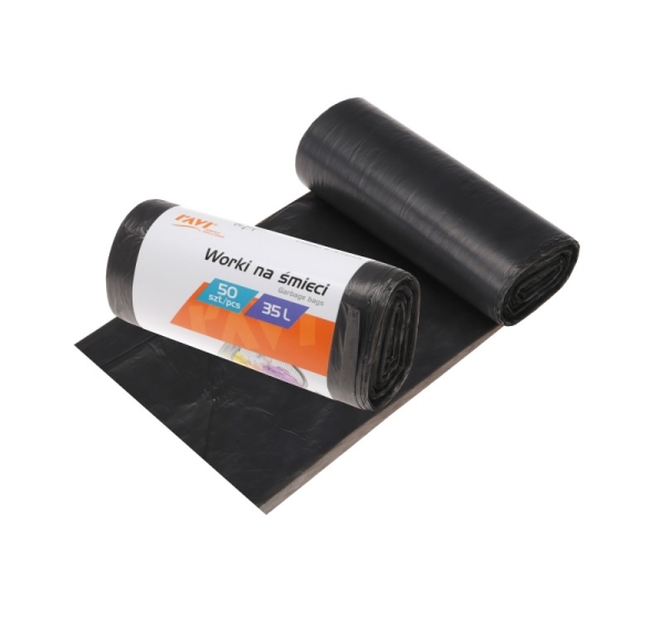 HDPE Garbage bags, 35 L 50 x 60 cm, 50 pcs, 13.5 x 4.5 x 4.5, 00702, Simple Solution