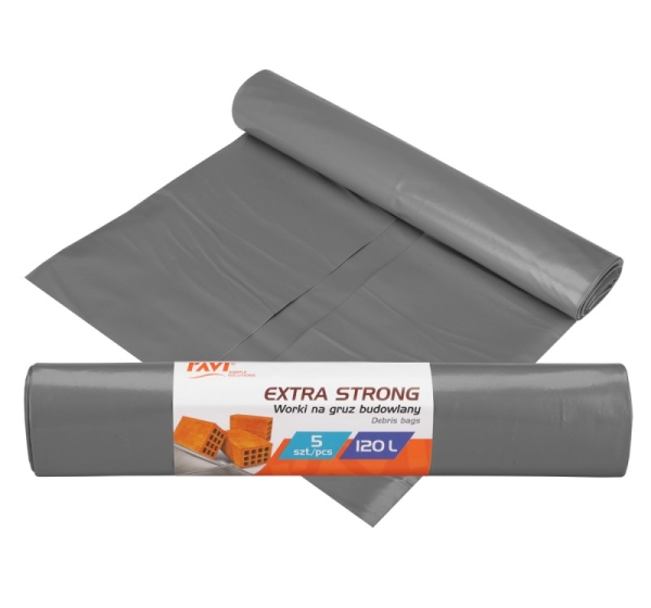 EXTRA STRONG atkritumu maisi, 120L LDPE, 5 gab., 37 x 7 x 7, 00739, Simple Solution