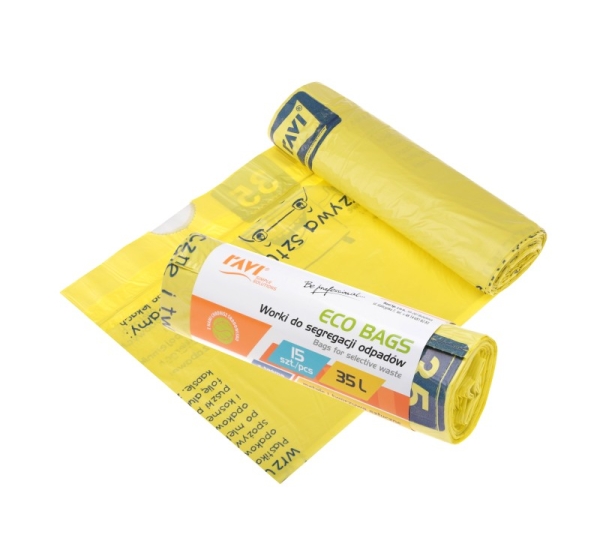 Maisi šķirotajiem atkritumiem, 35L, 15 gab., plastmasai, 21 x 5 x 5, 00775, Simple Solution