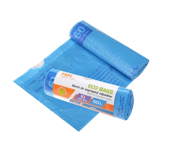 Bags for selective waste, 60L, 10pcs, Paper, 6 x 19 x 2.5, 00787, Simple Solution