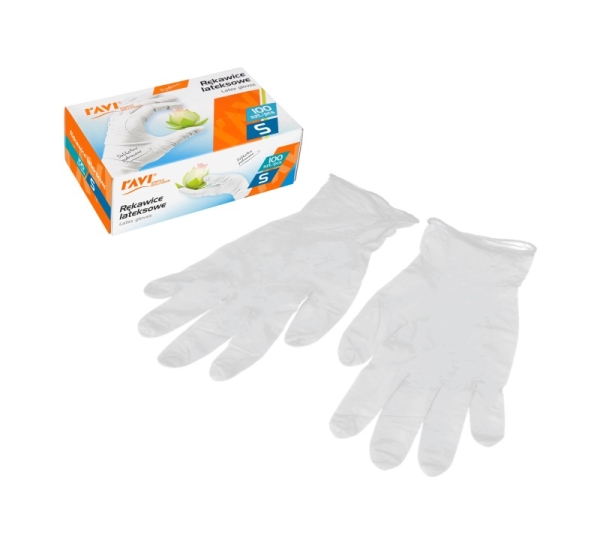 Latex powdered gloves S, 100 pcs, 12 x 7 x 20, 00956, Simple Solution