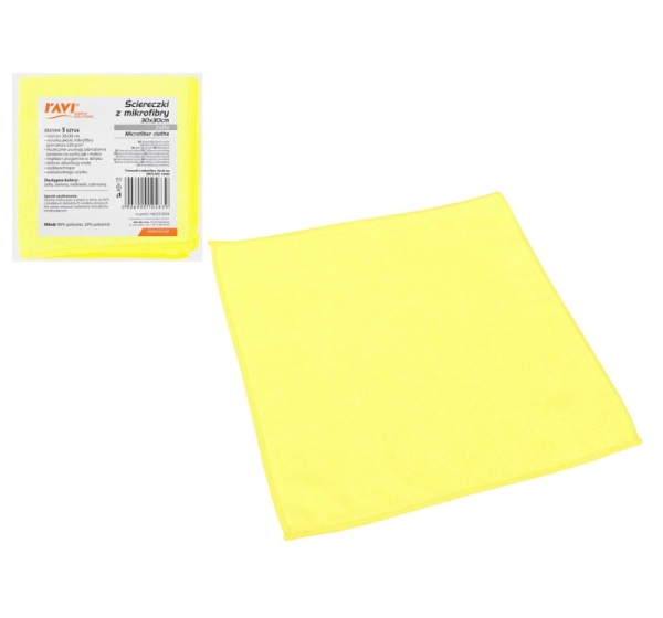 Салфетки из микрофибры, 30 x 30 см, желтые, 17 x 3 x 18, 10483, Simple Solution