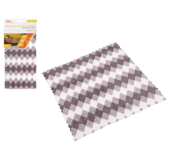 Microfiber cloth, 30x30cm, Shaggy, 2 x 14 x 33, 10487, Simple Solution