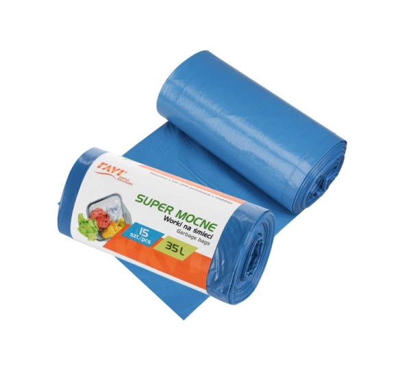 Garbage bags 35 L, 52 x 57 cm, LDPE, 15 pcs, 6 x 14 x 6, 10705, Simple Solution