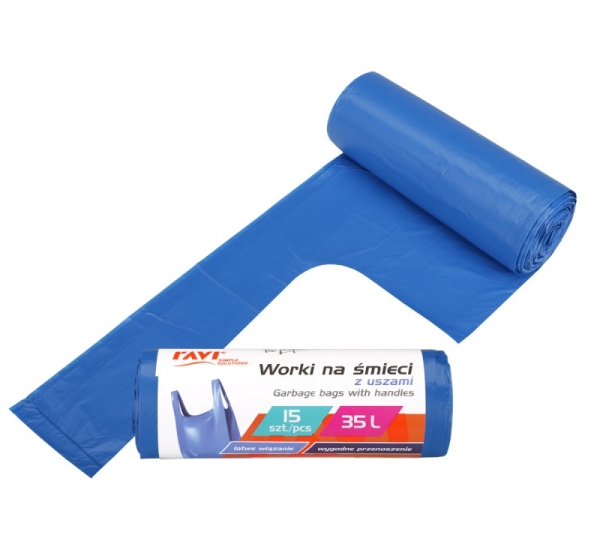 Garbage bags with handle 35 L / 15 pcs, 13 x 4.5 x 4.5, 10711, Simple Solution