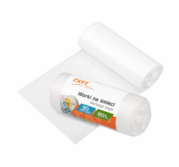 HDPE мешки для мусора, 20 л, 30 шт., 11 x 4.5 x 4.5, 10713, Simple Solution