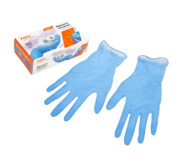 Nitrile gloves, 100 pcs L, 20 x 11 x 6, 10918, Simple Solution