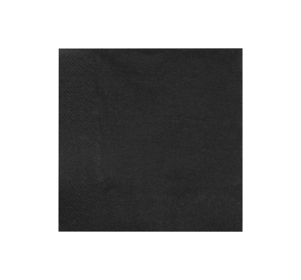 Салфетки ELEGANCE, 20 шт., черные, 16.5 x 16.5 x 2.3, 20395, RAVI Decor