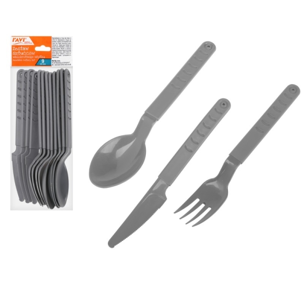 Reusable cutlery set, 9 pcs., 3 x 10 x 26, 50267, Simple Solution