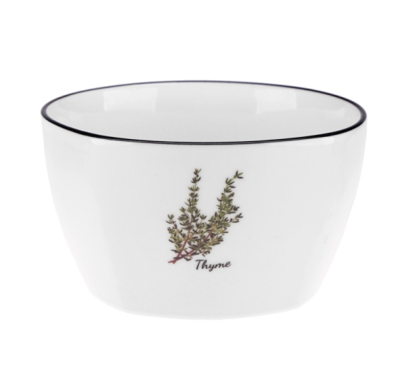 Porcelain bowl, 350 ml, Thyme, 11.5 x 11.5 x 6.5, 81474, RAVI Decor