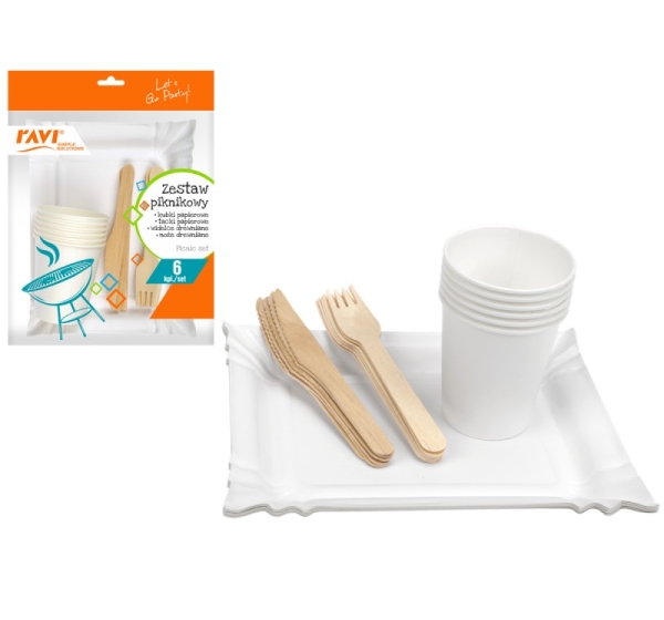 Picnic Set (BIO), 7.5 x 26.5 x 29, 81857, Simple Solution