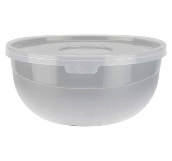 Bļoda ar vāku 0.7L  pelēka, 14 x 14 x 7,  91311, RAVI Decor