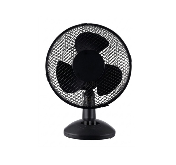 Galda ventilators, 19 W, 23 cm, 2 jaudas līmeņi, vertikāla noliekšana, melns, 5R51760B9B, Rosberg*