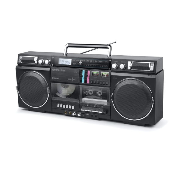 Портативный Bluetooth-радиоприемник с CD-кассетным магнитофоном, 80 Вт, M 380 GB, MUSE