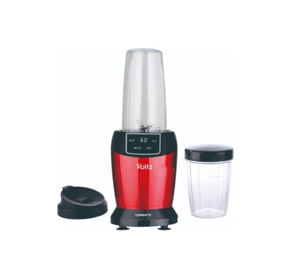 Nutri Blender, 1200W, LED display, 2 cups: 1L/800ML, Red, 5OV51162FR, Oliver Voltz