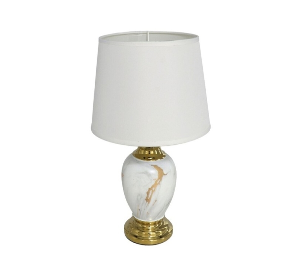 Ceramic Lamp Carlit, 17.60 × 17.60 × 30.00 cm, DECORLIFE