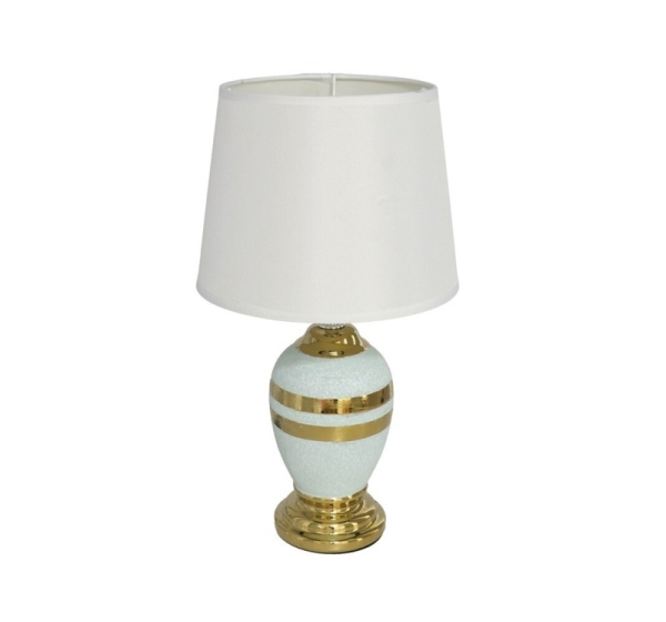 Ceramic Lamp Bure, 17.60 × 17.60 × 30.00 cm, DECORLIFE