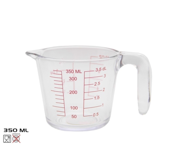 Мерный кувшин, 0,35 л, 10.50 × 15.50 × 9.00 см, KITCHEN&GO