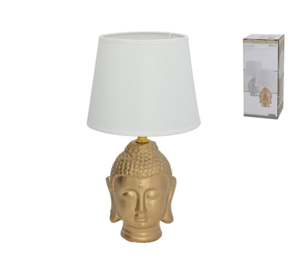 Керамическая настольная лампа Buda, 18.00 × 18.00 × 30.50 см, DECORLIFE