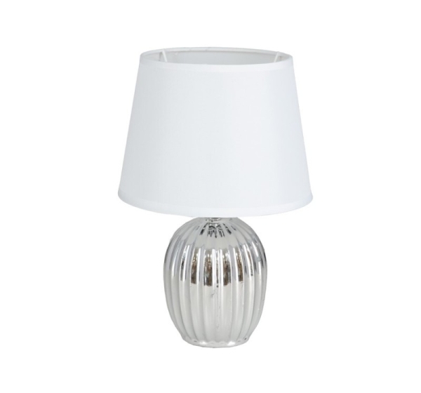 Lampa Anubis, sudraba krāsā, 18.00 × 18.00 × 27.50 cm, DECORLIFE
