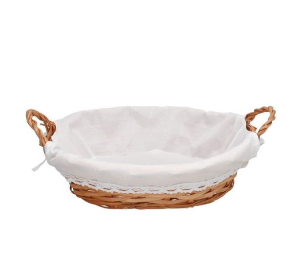 Basket with Handles, Oval, 37.00 × 26.00 × 9.00 cm