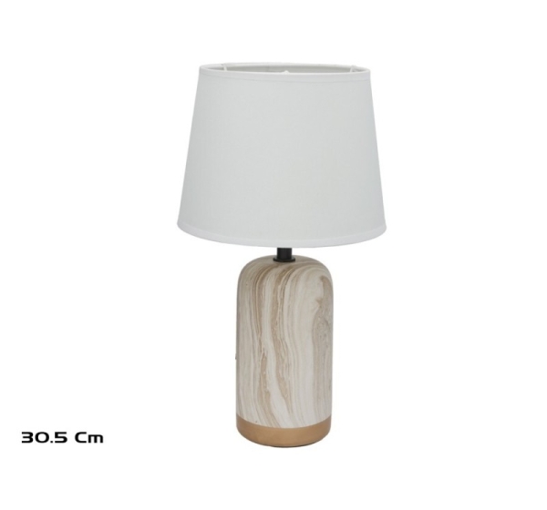 Keramikas galda lampa Fenix, 18.00 × 18.00 × 30.50 cm, DECORLIFE