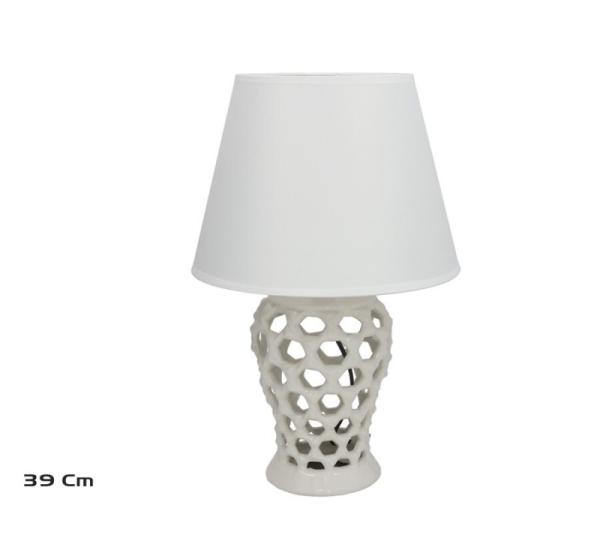 Ceramic Lamp, 25.00 × 25.00 × 39.00 cm, DECORLIFE