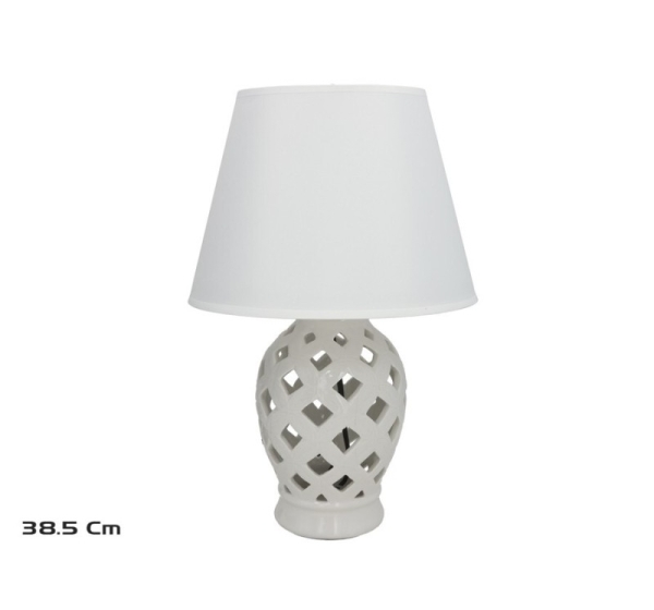 Керамическая лампа, 25.00 × 25.00 × 38.50 см, DECORLIFE