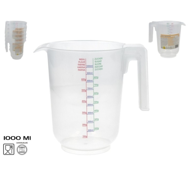 Мерный кувшин, 1 л, 12.50 × 16.50 × 16.00 см, KITCHEN&GO