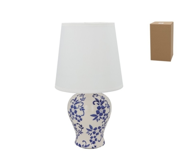 Keramikas galda lampa Aida, 17.00 × 17.00 × 31.50 cm, DECORLIFE