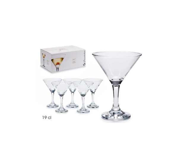 Martini glasses, 6 piece set, 44410, Bistro