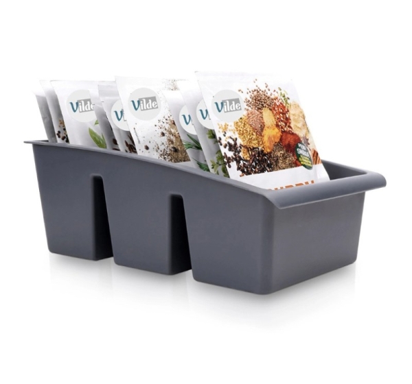 Spice Organiser, Gray, 25x15x9 cm, 229047 S, Vilde