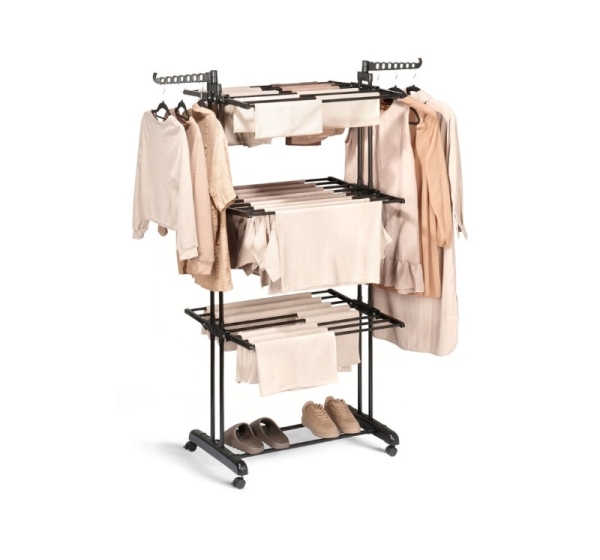 Vertical drying Rack on Wheels, 125x170 cm, 779051, Vilde