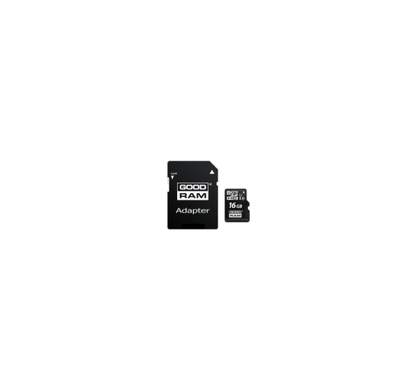 GOODRAM 16GB MICRO CARD cl 10 UHS I + adapter