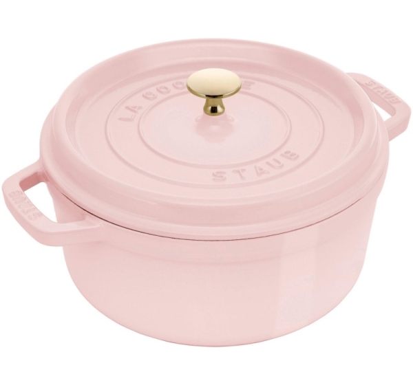 STAUB LA COCOTTE Garnek żeliwny okrągły 3.8 ltr, różowy