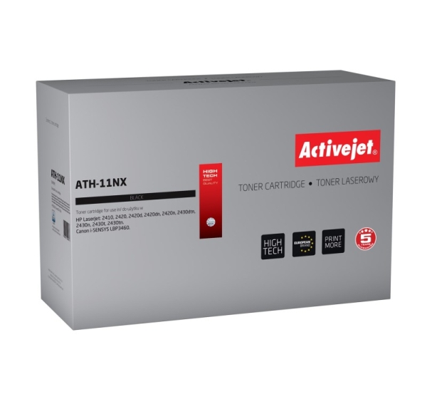 Activejet ATH-11NX Toner (replacement for HP 11X Q6511X, Canon CRG-710H; Supreme; 13500 pages; black)