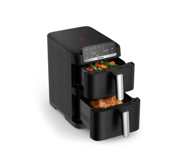 Tefal EY7528 Double 10 L Stand-alone Hot air fryer Black