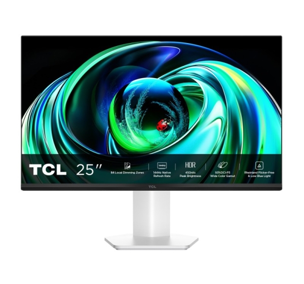 TCL 25G54 computer monitor 63.5 cm (25") 1920 x 1080 pixels Full HD QLED White