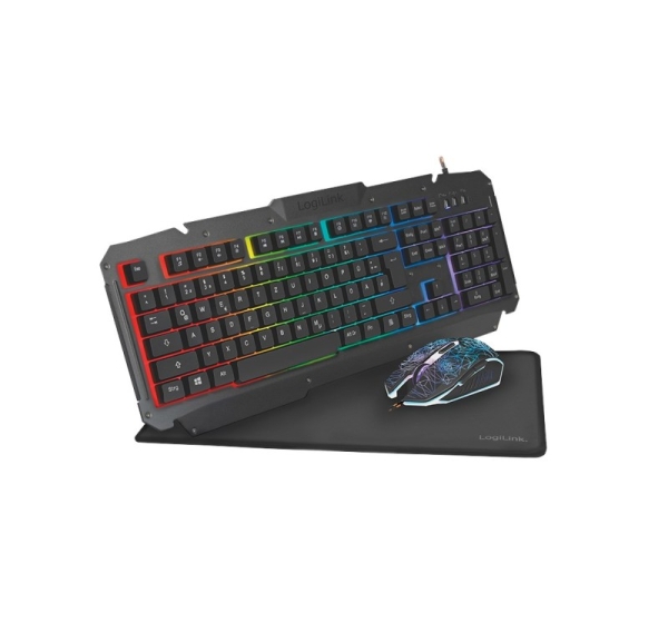 LogiLink ID0185 keyboard Mouse included Gaming USB QWERTY English Black