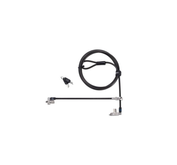 Kensington Slim N17 2.0 Keyed Dual Head Laptop Lock for Wedge-Shaped Slots