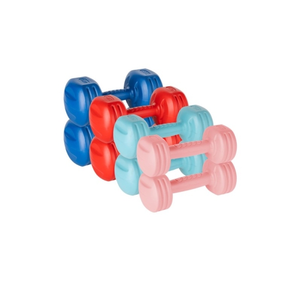 Bitumen dumbbell set 20kg ( 2x1kg + 2x2kg + 2x3kg + 2x4kg ) , REBEL ACTIVE