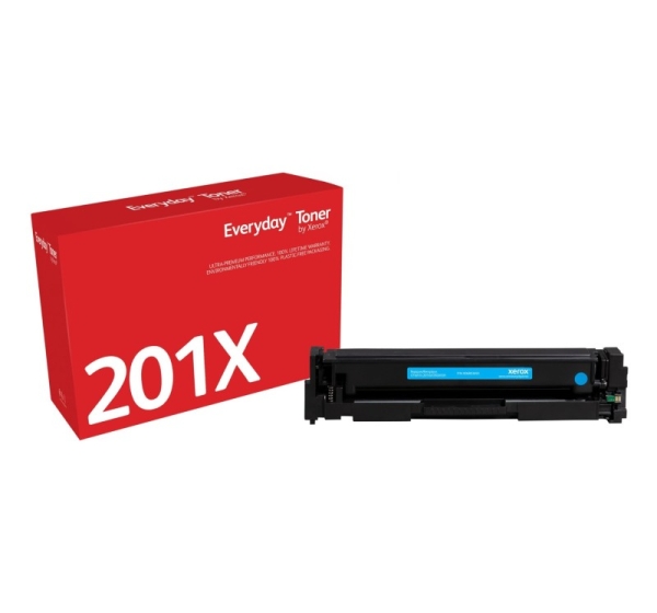 Everyday™ Cyan Toner by Xerox compatible with HP 201X (CF401X), High capacity