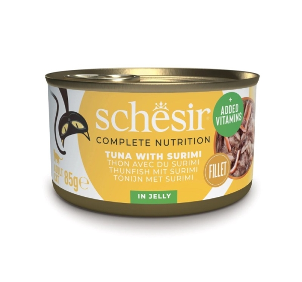 SCHESIR in jelly Tuna with surimi - wet cat food - 85 g