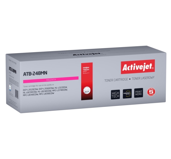 Activejet ATB-248MN Toner for Brother printers; Replacement Brother TN248M; Supreme; 1000 pages; purple)
