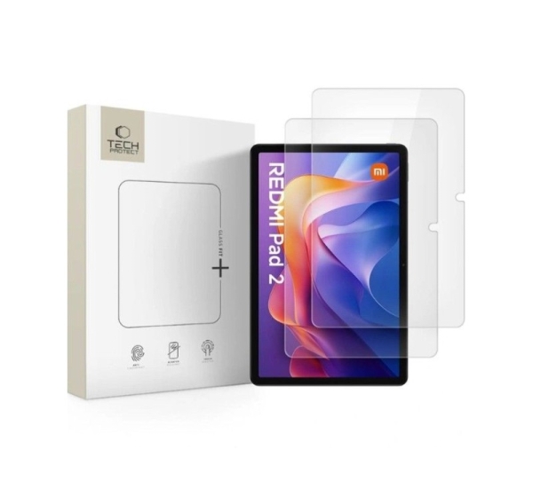 Tech-Protect Xiaomi REDMI PAD 2 / SE 11.0 CLEAR GLASS FIT+ 2-PACK Clear