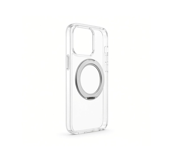 Evelatus Apple  iPhone 18 Pro Max Hybird Case With Magsafe PC+TPU 360 Metal Stand Transparent