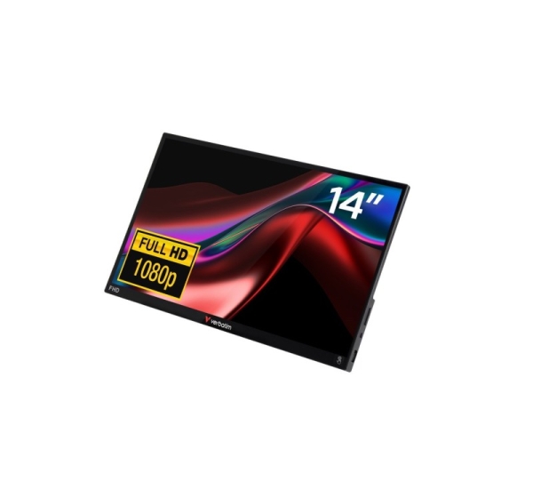 Verbatim PMT-14 computer monitor 35.6 cm (14") 1920 x 1080 pixels Full HD Touchscreen Black