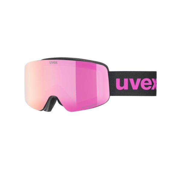 Uvex pwdr FM winter sport goggles Black Unisex Pink Spherical lens